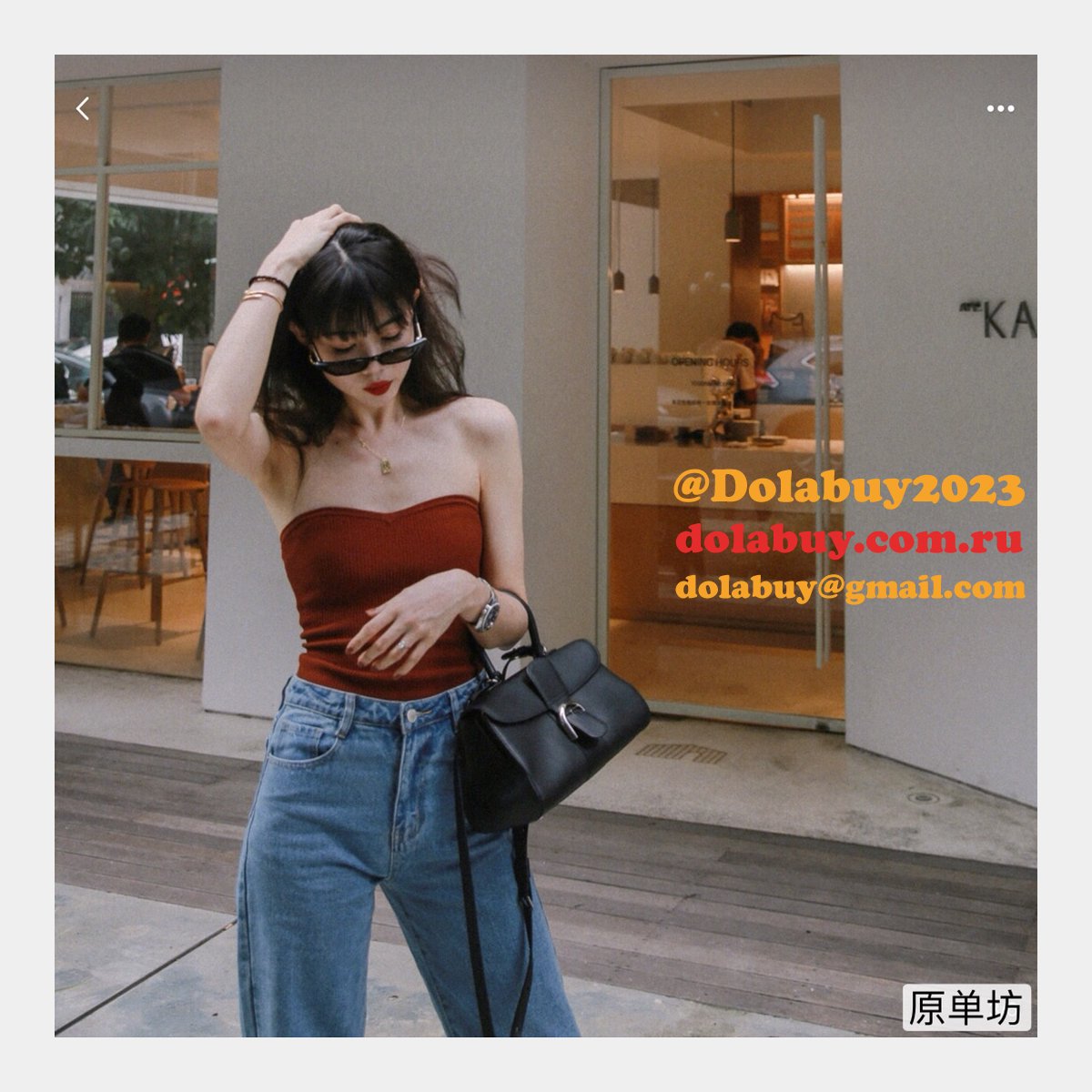 High Quality Black 99125066 Brillant RodéoCalf Delvaux Replica Bag