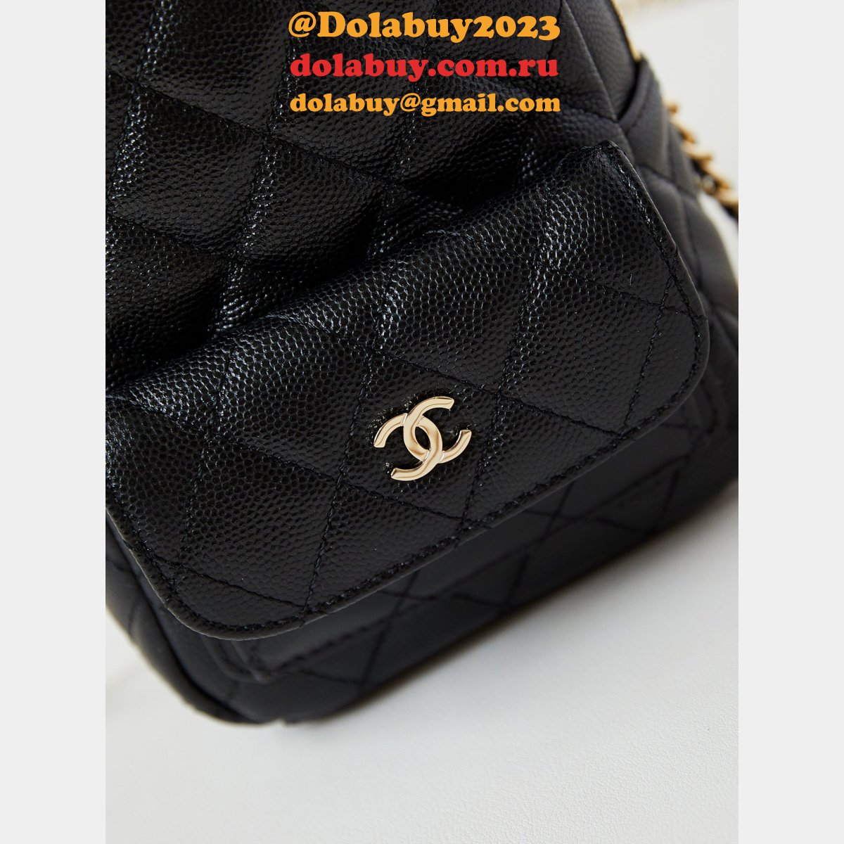 Fashion 24Cmini caviar leather women backpack AP3753