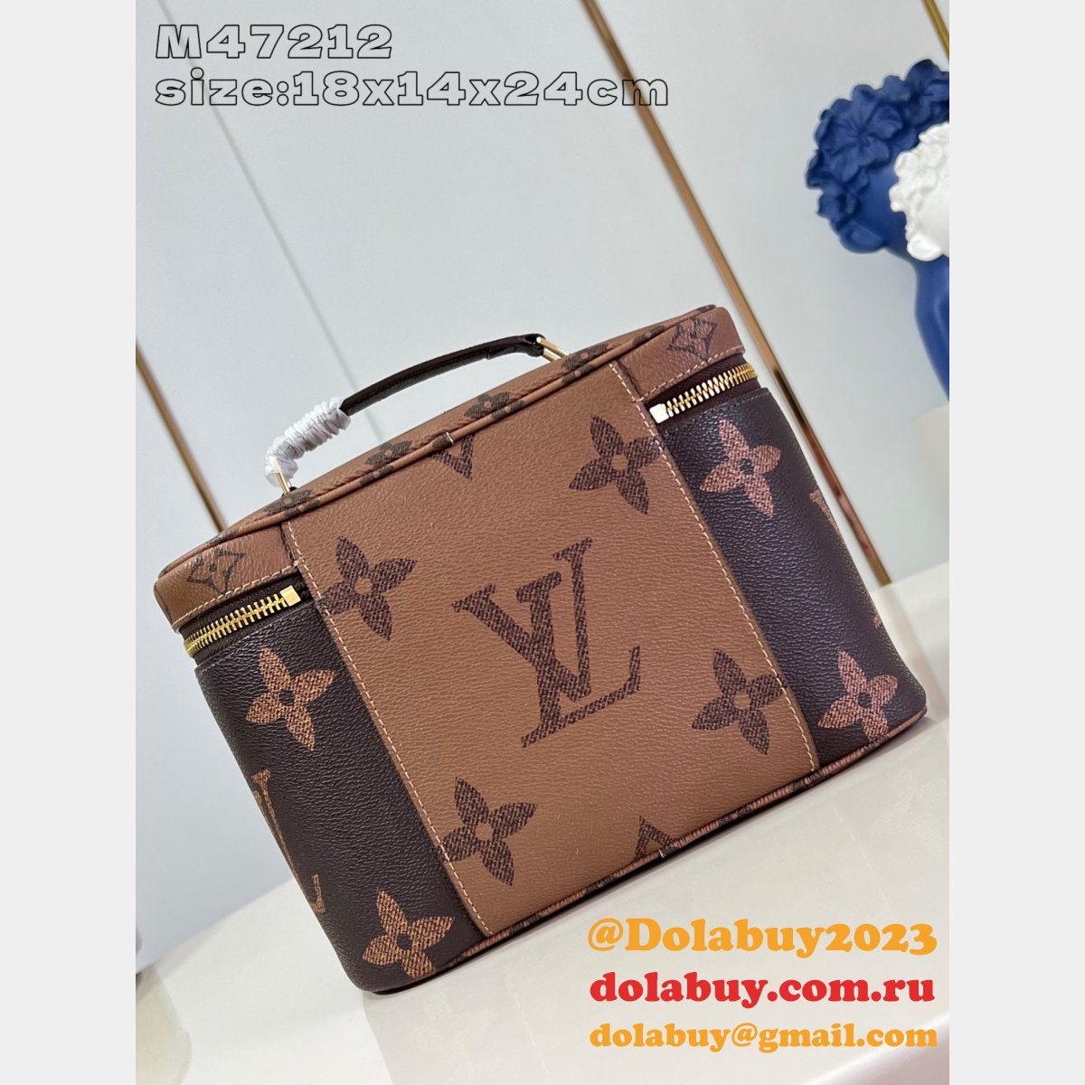 Replicas Louis Vuitton Nice M47212 1:1 Mirror Monogram Canvas Bags