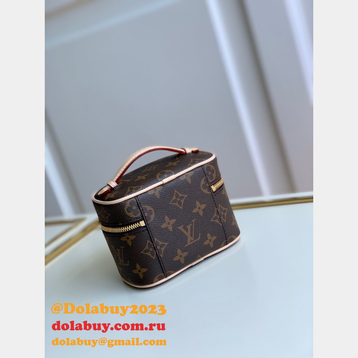 AAAA Louis Vuittons Replica Nice Nano Monogram M44936 Brown