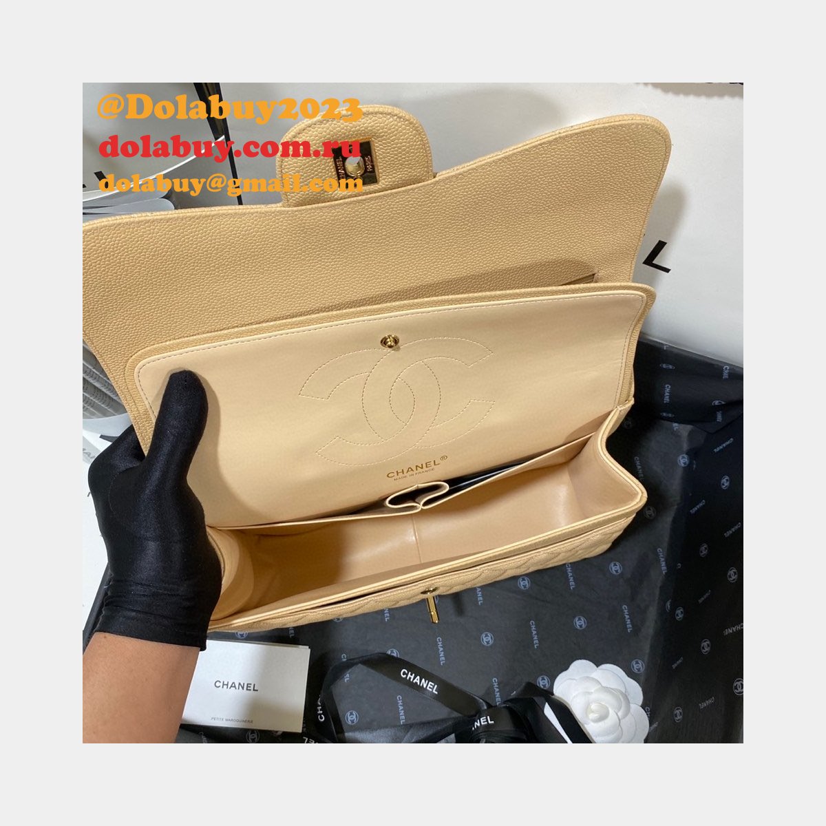 High Quality CC CF Classic Flap Jumbo Bags 30CM on Sale