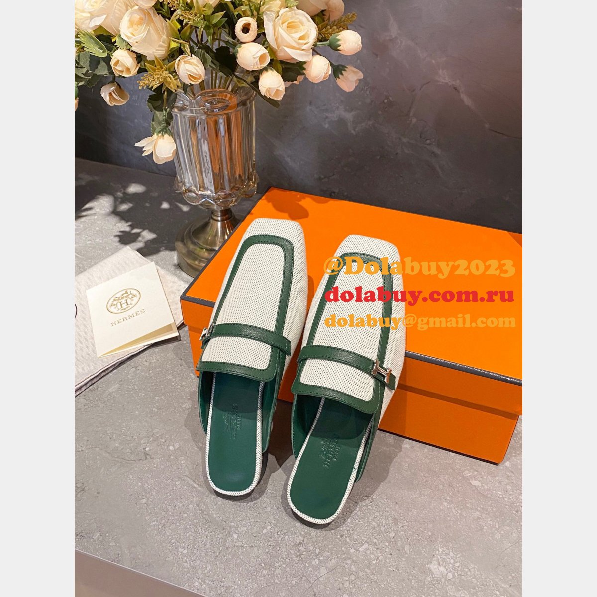 Designer Duplicate Hermes Groupie Replica Shoes For Sale