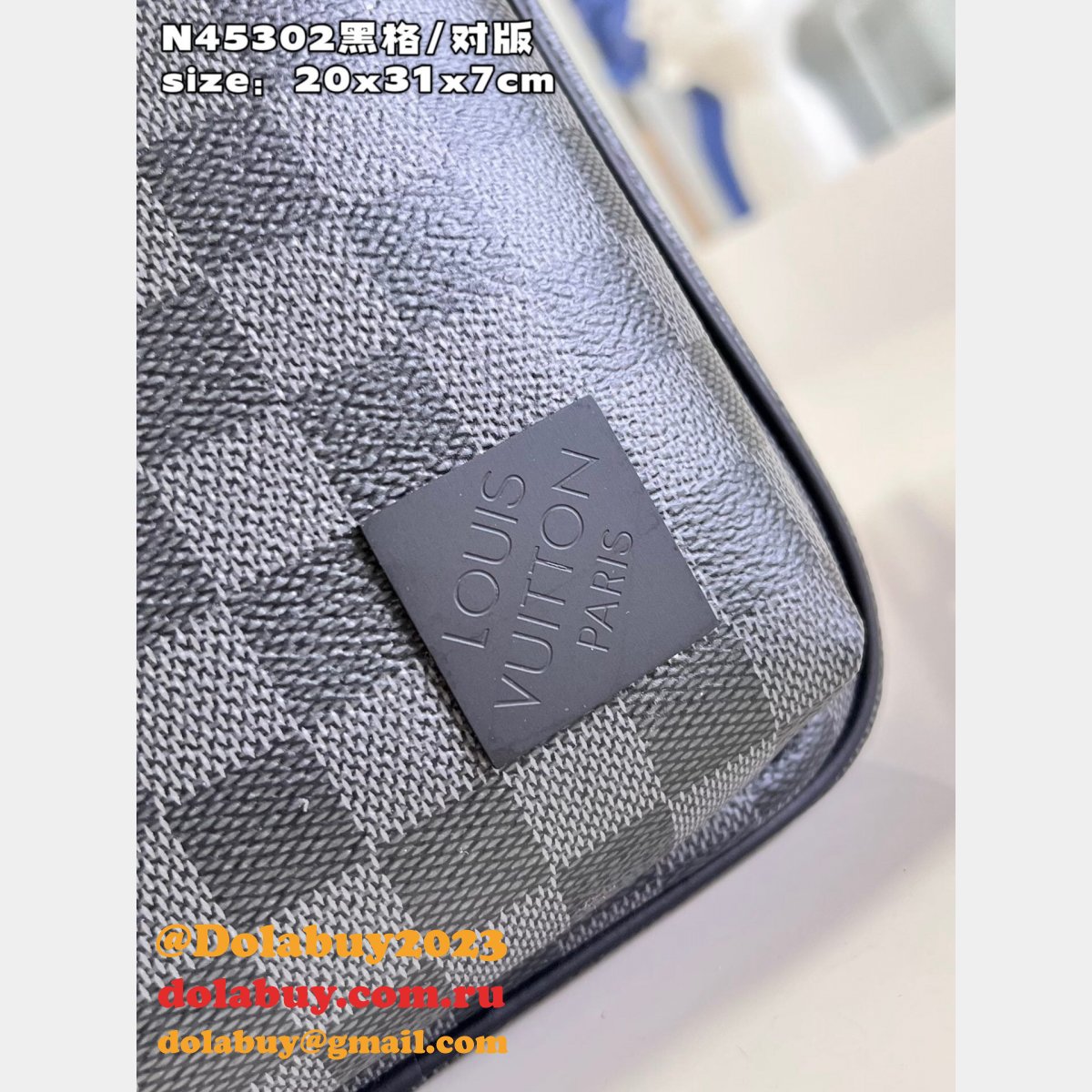 Louis Vuittons Wholesale N45302 Avenue Slingbag Damier Graphite Bag