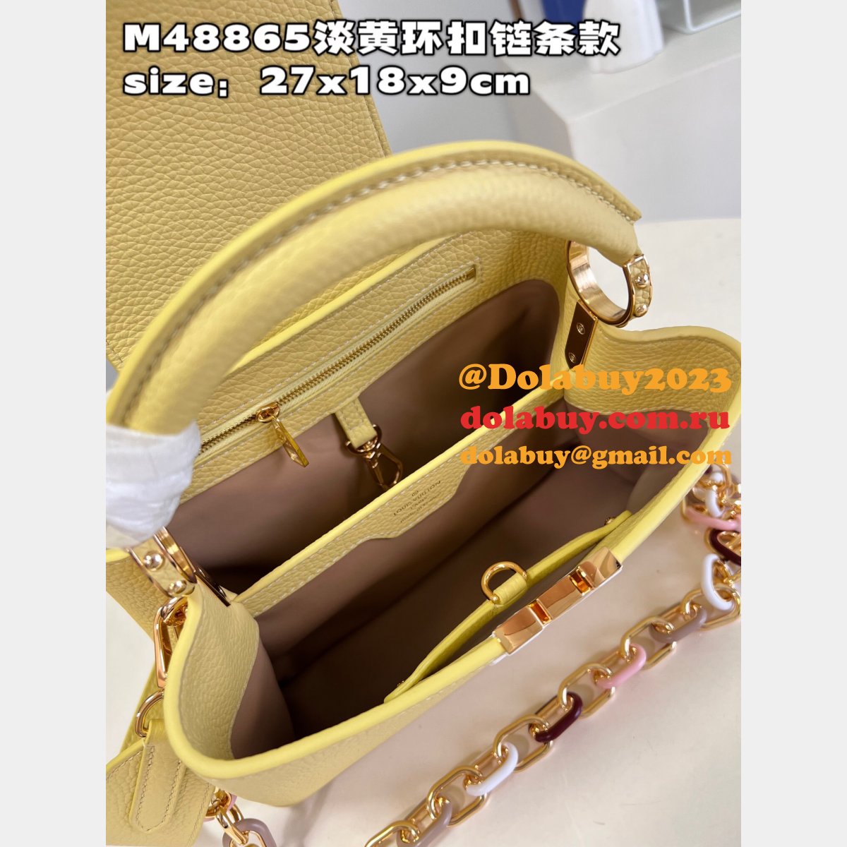 Capucines Louis Vuitton High Quality Fake M48865 Handbag