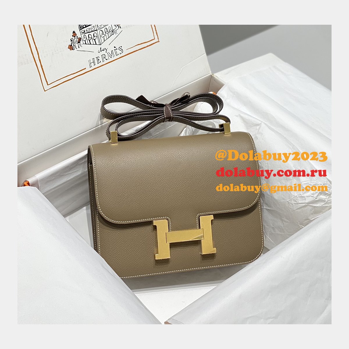 News Best Replica Hermes Mirror Single Compartment 23CM Epsom Bags