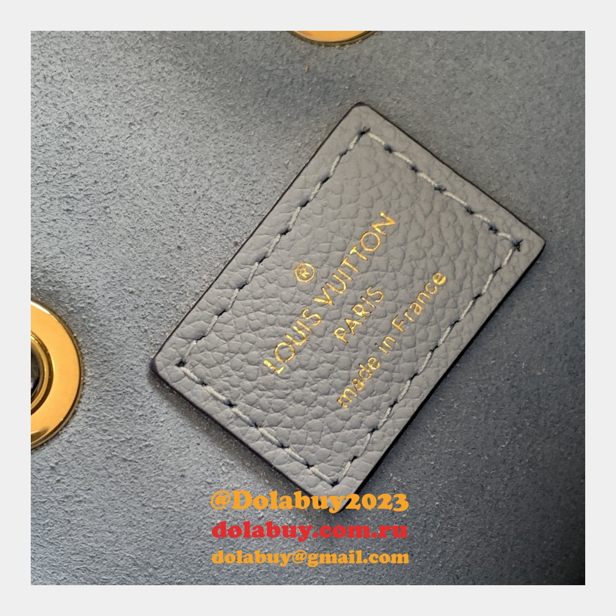 Louis Vuitton Designer NéoNoé BB Monogram Empreinte Leather M45709 Blue