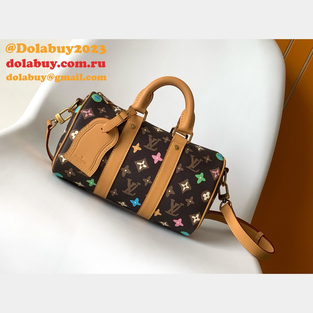 7 Star LOUIS VUITTON M24849 Keepall 25  Monogram Eclipse Reverse BAG