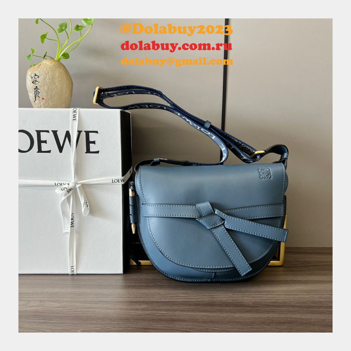 Best 1:1 Wholesale Mirror LOEWE GATE HADNBAG 25MM