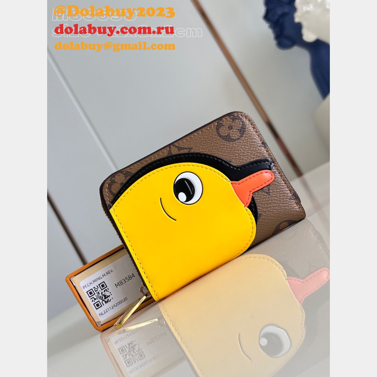 LV Charms Card Holder Replica M83584/M83690 Zippy Coin Purse