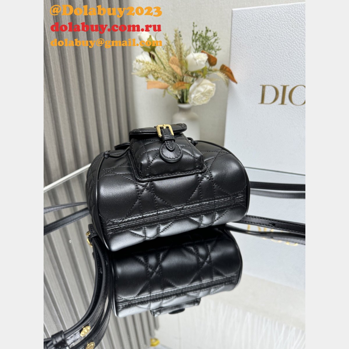 Top Quality Small Dior Caro Backpack