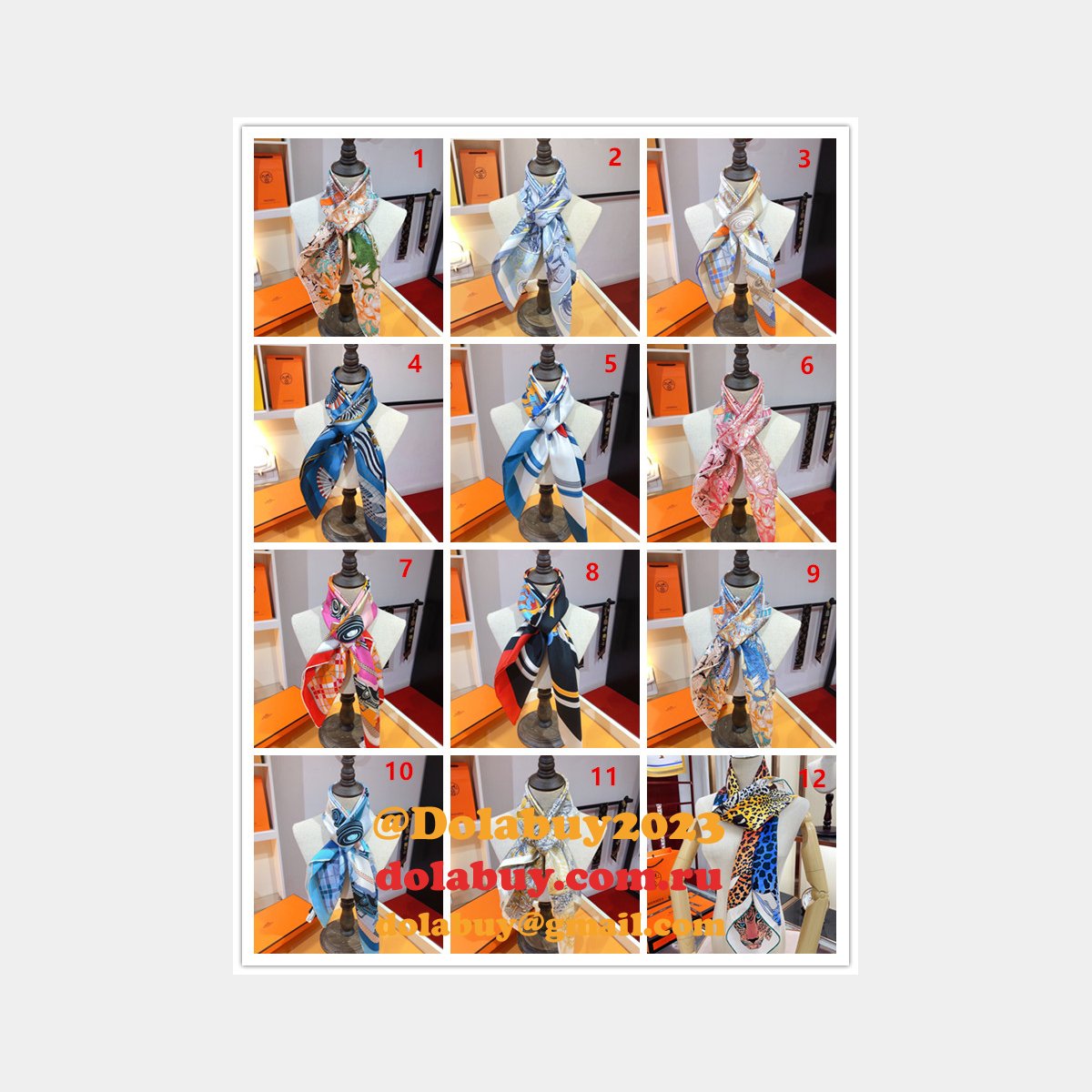 Top Quality Hermes Fake Scarves & Wraps for Women