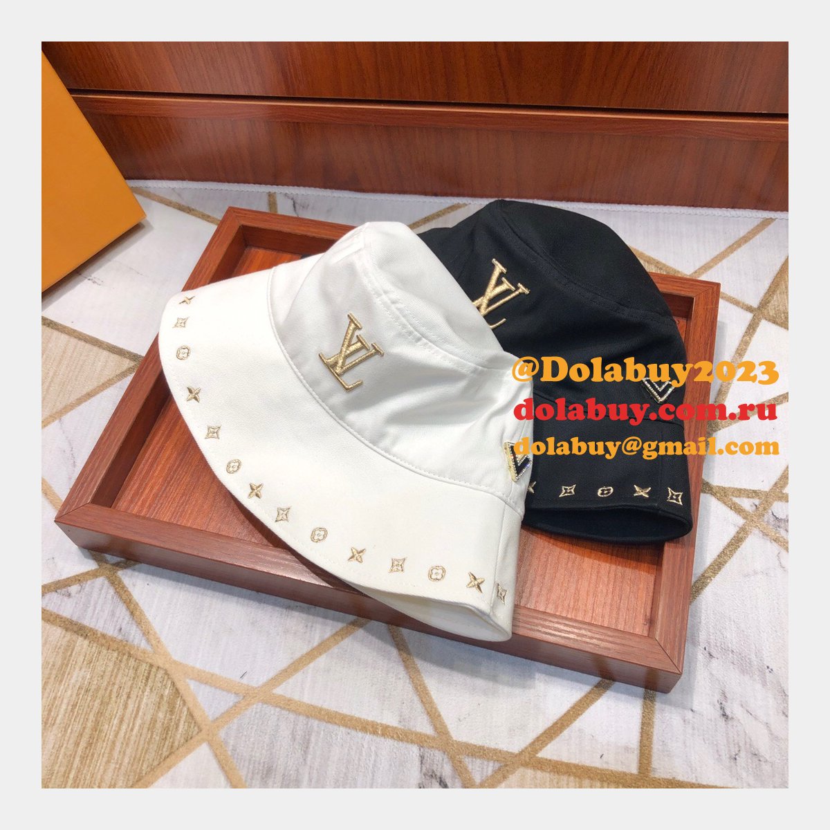 Louis Vuitton Embroidered fisherman bucket hat