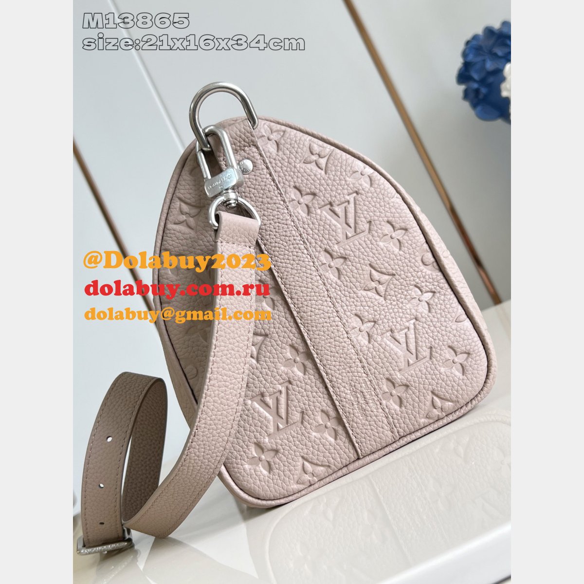 Keepall Bandoulière 35 Taurillon Monogram M13865 Louis Vuitton Travel Bag