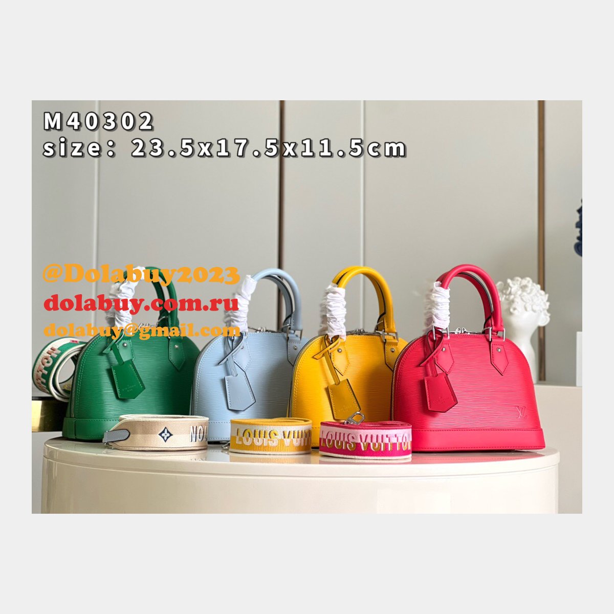 Louis Vuitton M40302 Knockoff LVS Alma Epi Leather Handbag