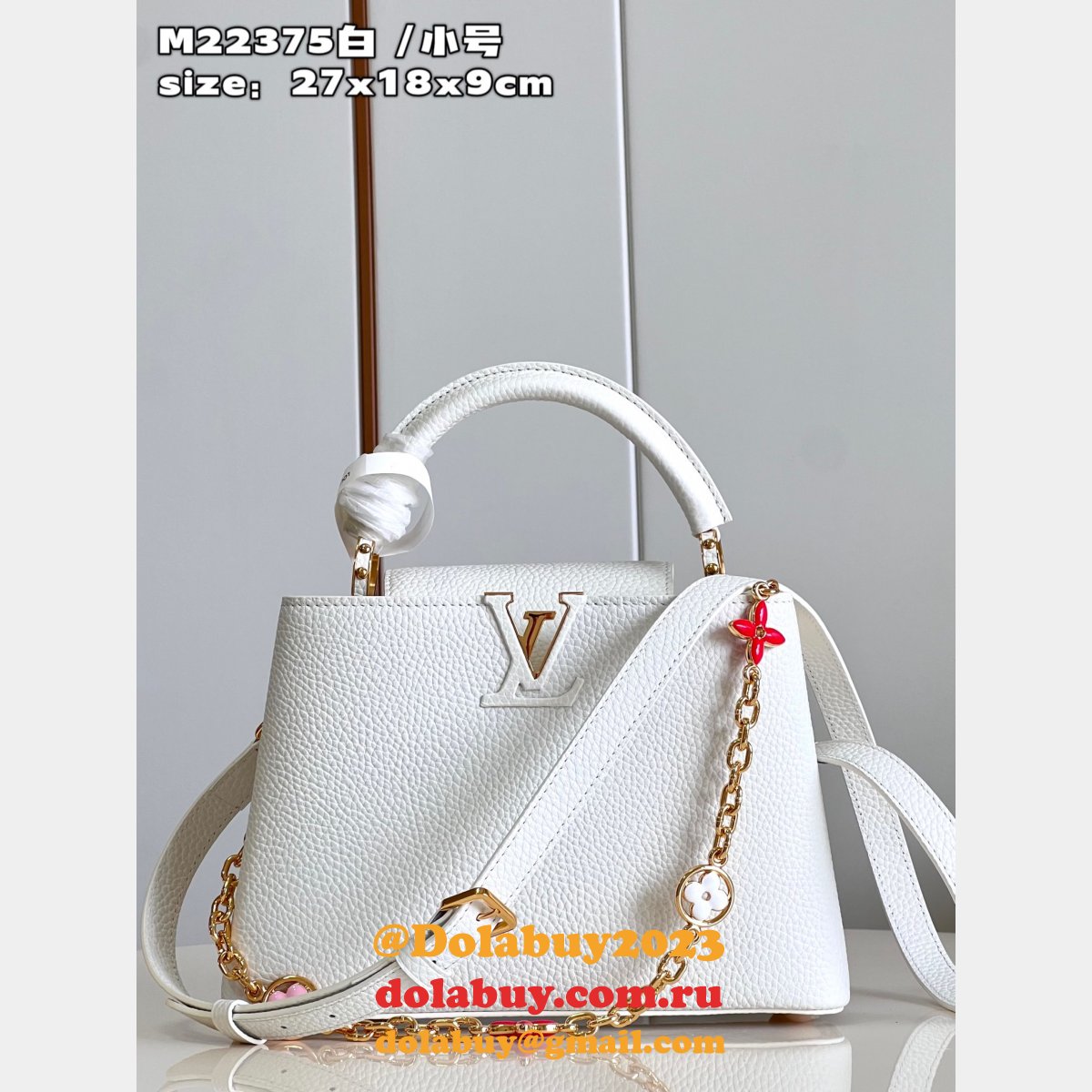 Capucines Louis Vuitton Knockoff M22375 Top Qualitys Bag