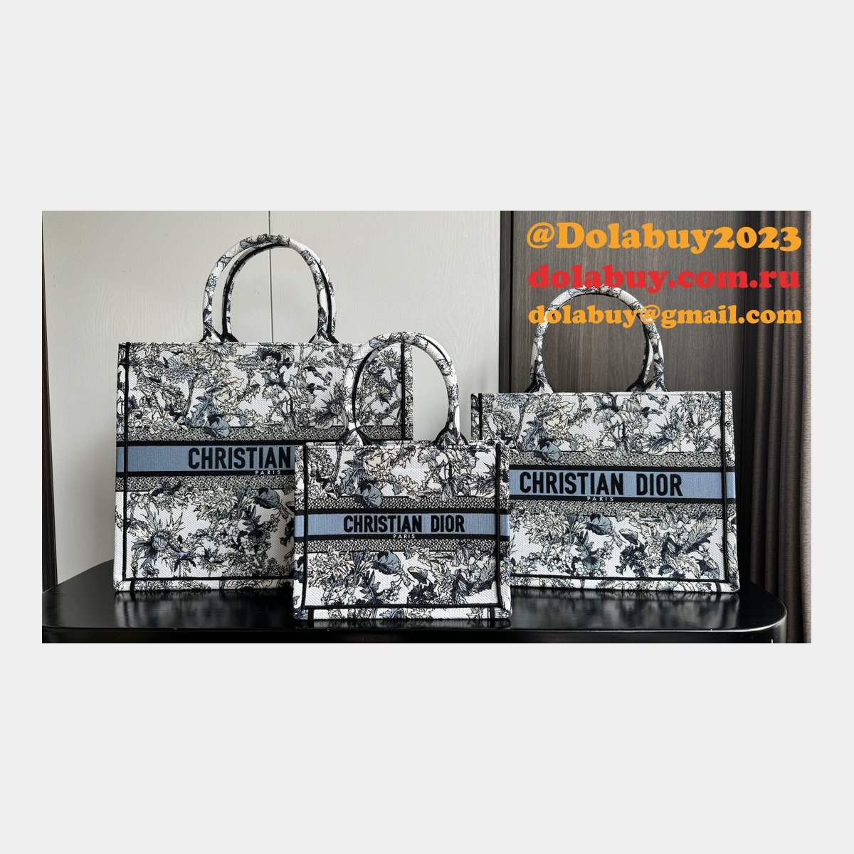 Christian 2024 Dior Duplicate Top High CD Book Tote Bags