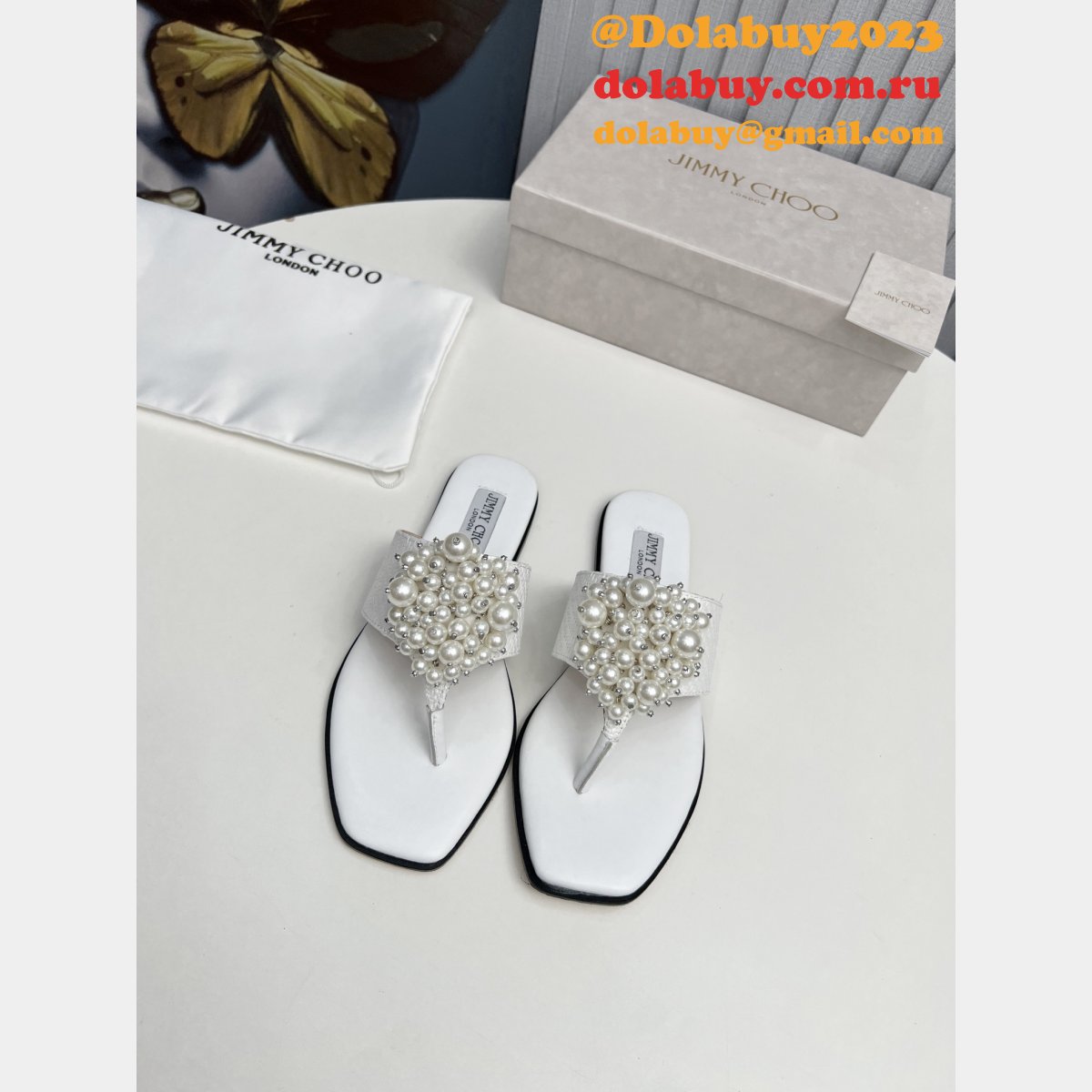 Cheap JIMMY CHOO Designer Perfect slippers