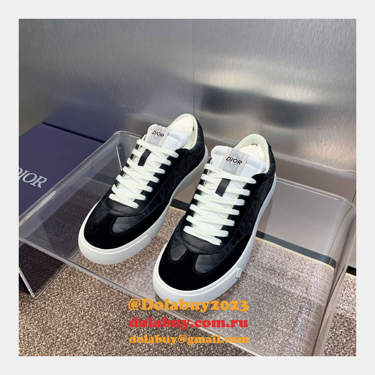 Perfect Dior Top Quality Sneakers Runway Mens Copy Shoes