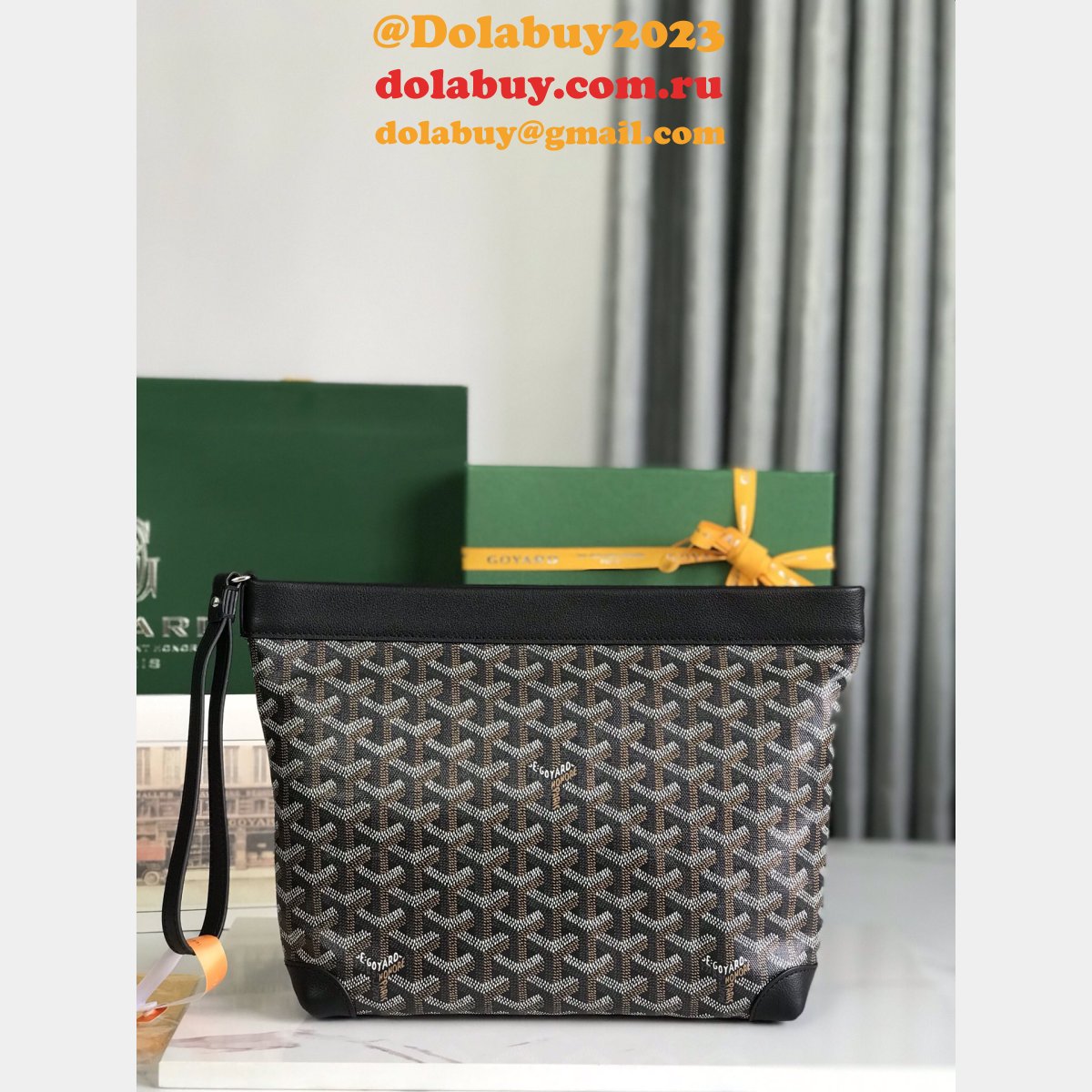 Duplicate goyard 1:1 Mirror Conti clutch