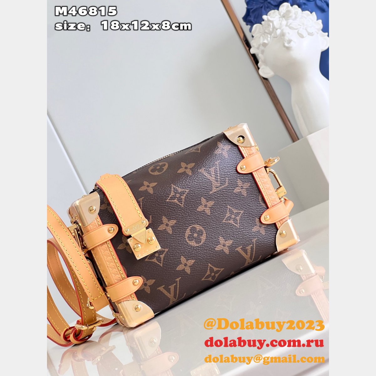 Petite Malle Louis Vuitton Replica M46815 Monogram Reverse Bag