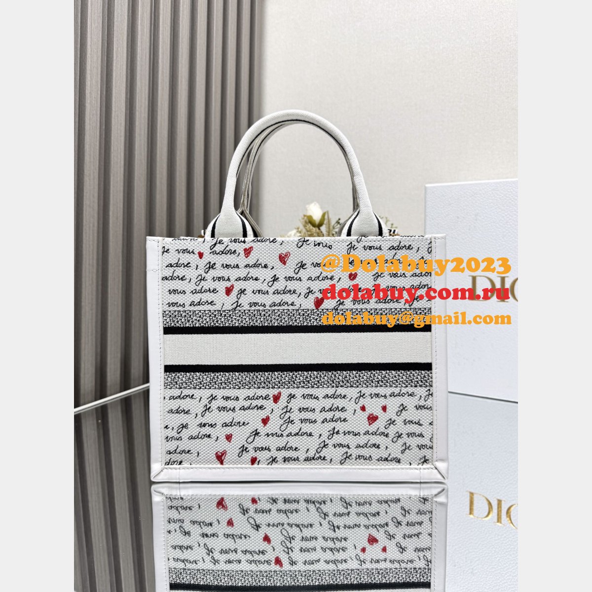 Top Quality DIOR love book Tote handbag