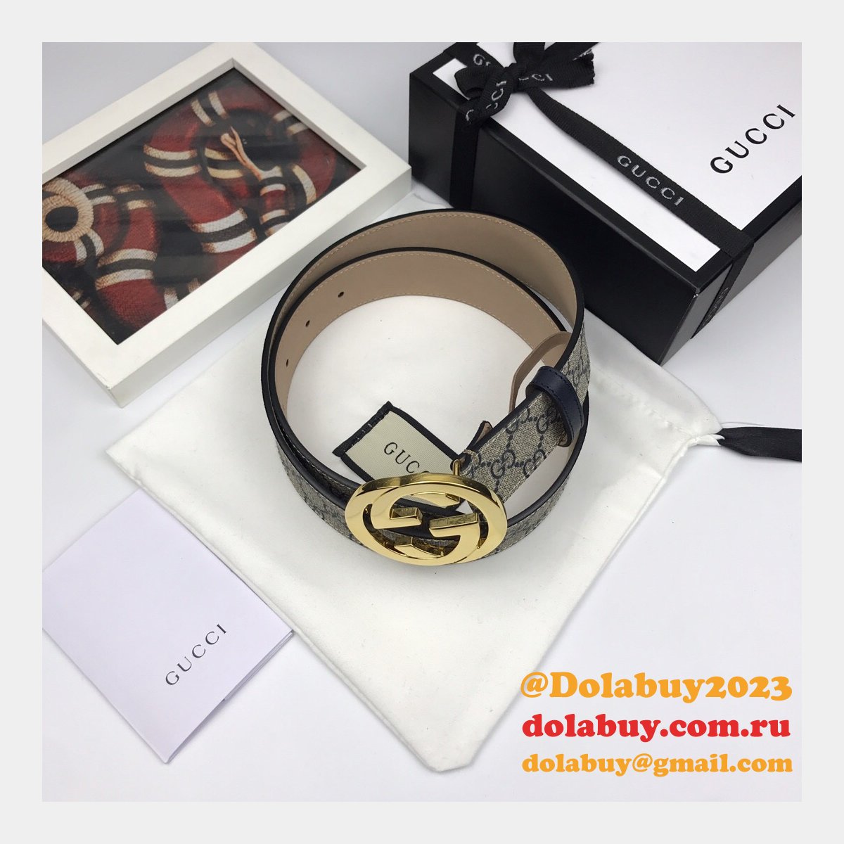 G*u*i belt with double g buckle 38mm cheap