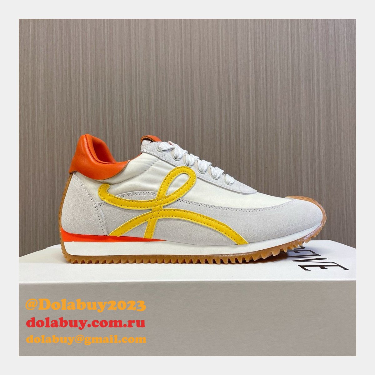 Top Quality Runner In Nylon And Suede Shoes