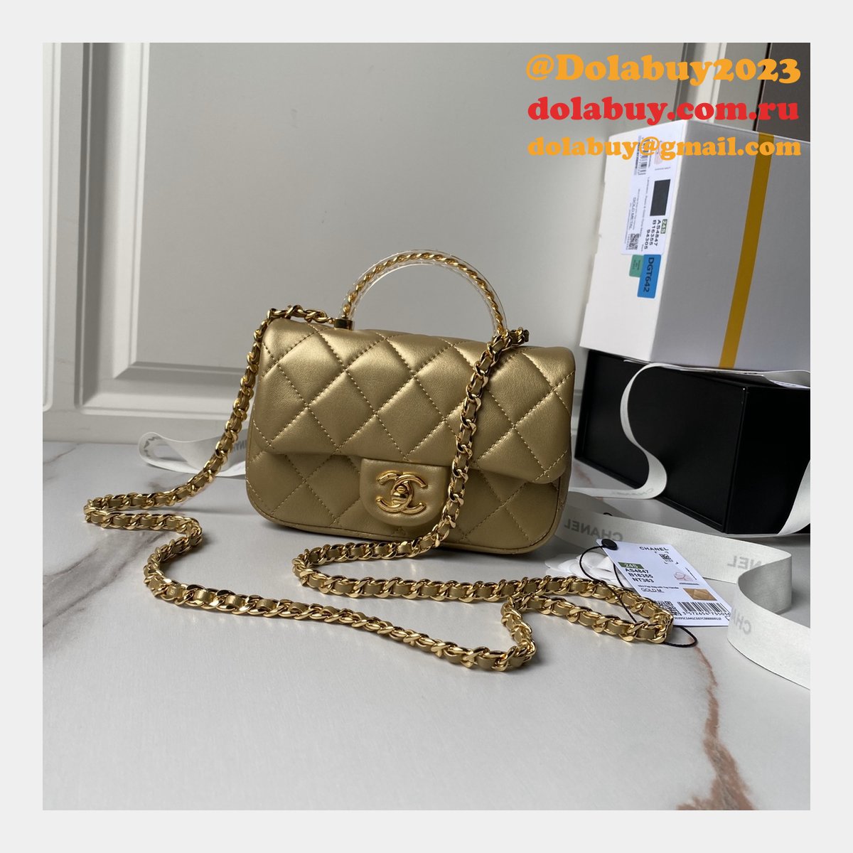 Copy Flap Top Handle AS4847/AS4848 1:1 Mirror Bag