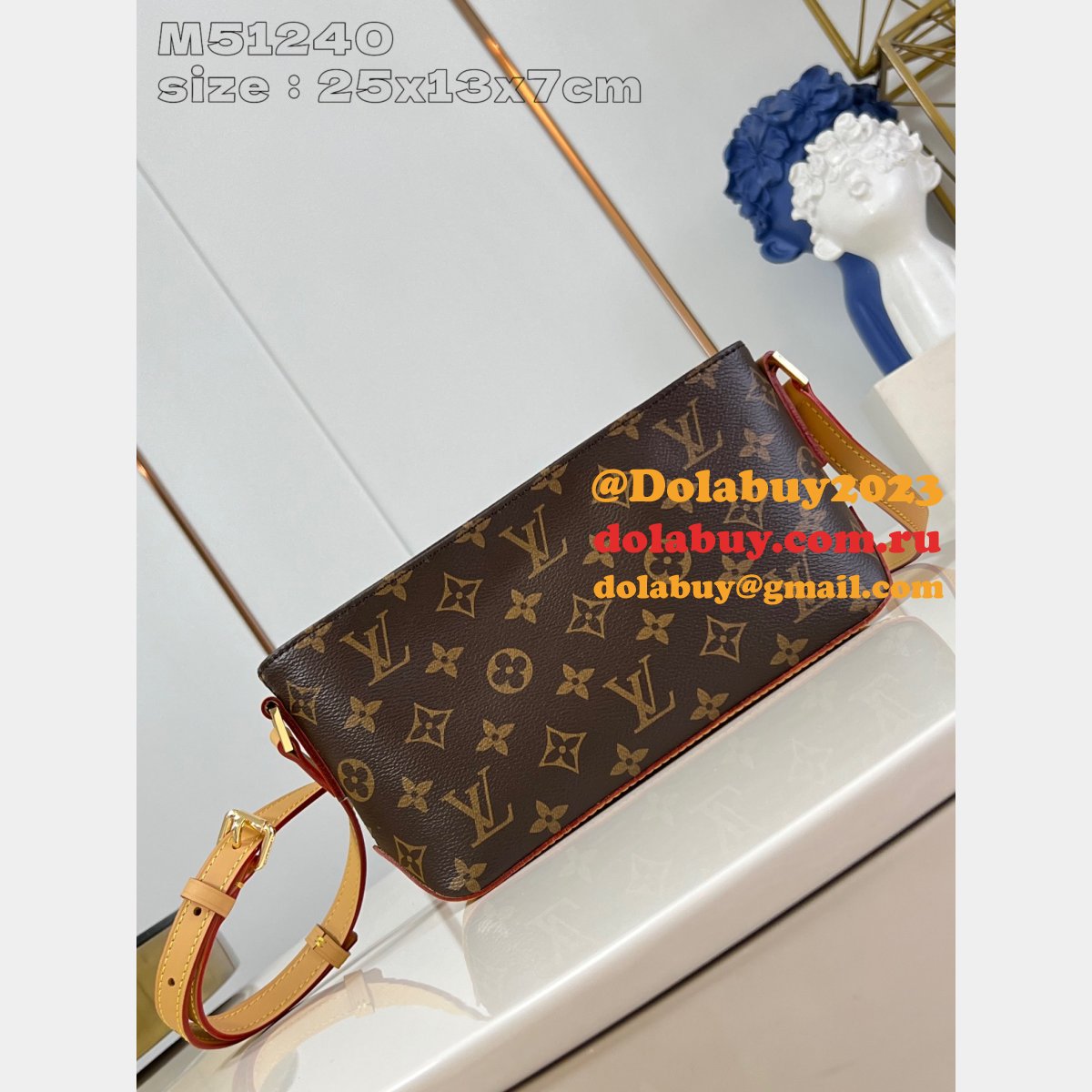 Louis Vuitton Duplicate Trotteur Monogram M51240 7 Star Bag