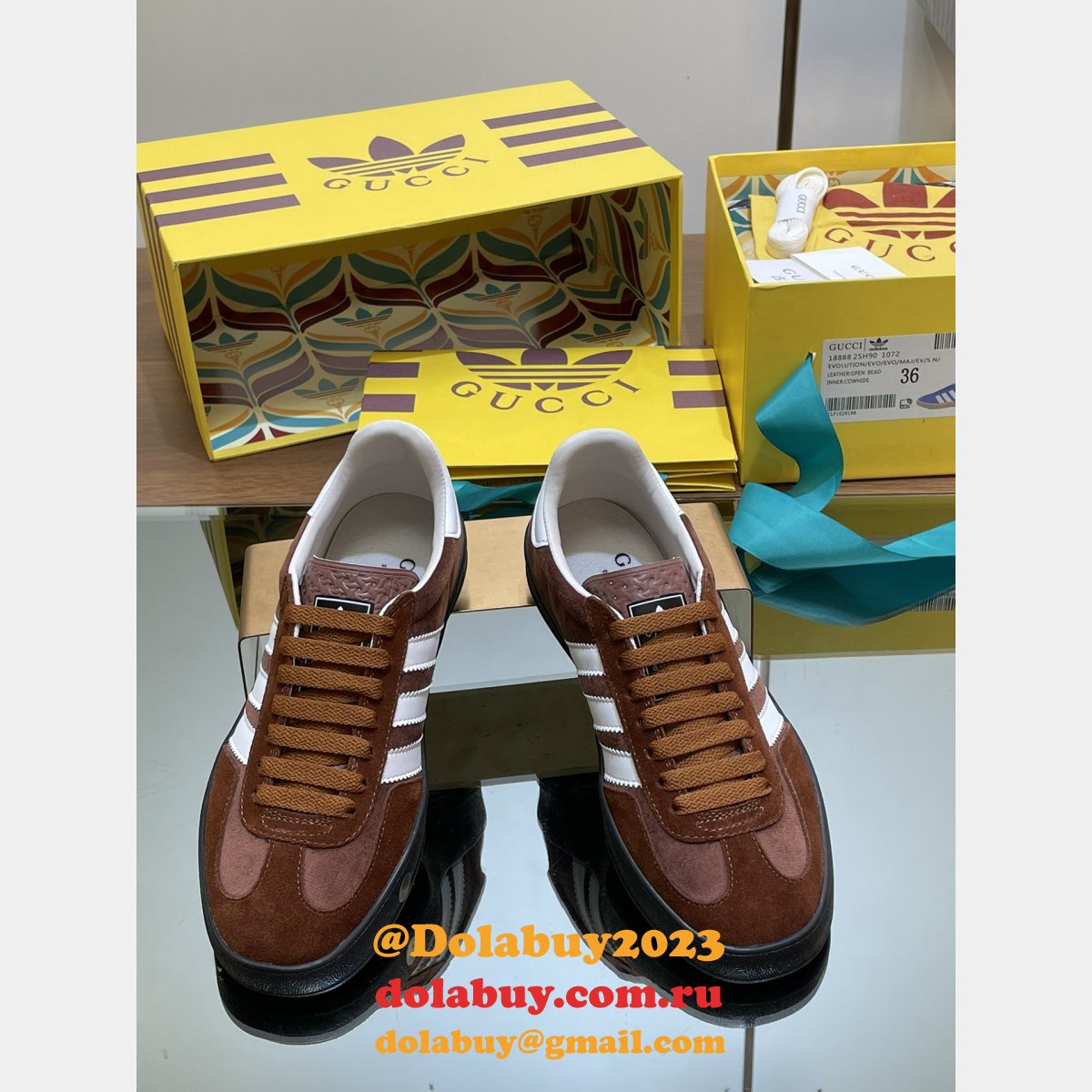 top quality G*u*i & adidas couple sneakers 2024