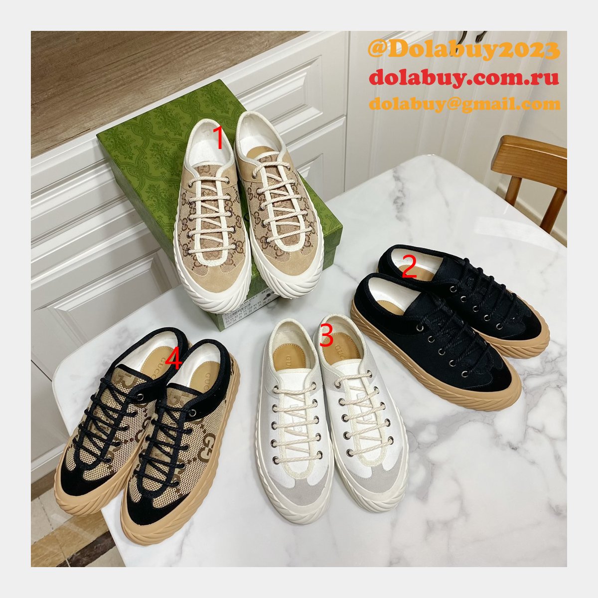perfect dolabuy 1:1 mirror replica G*u*i gg canvas shoes