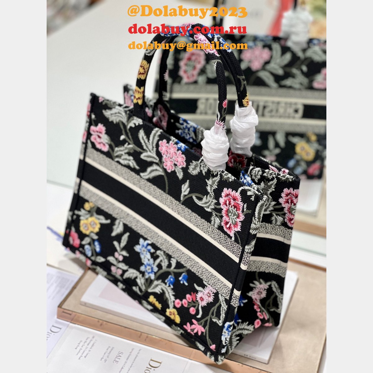 The Best Christian Dior CD Book 26.5/36/41.5CM Tote Handbag Replica