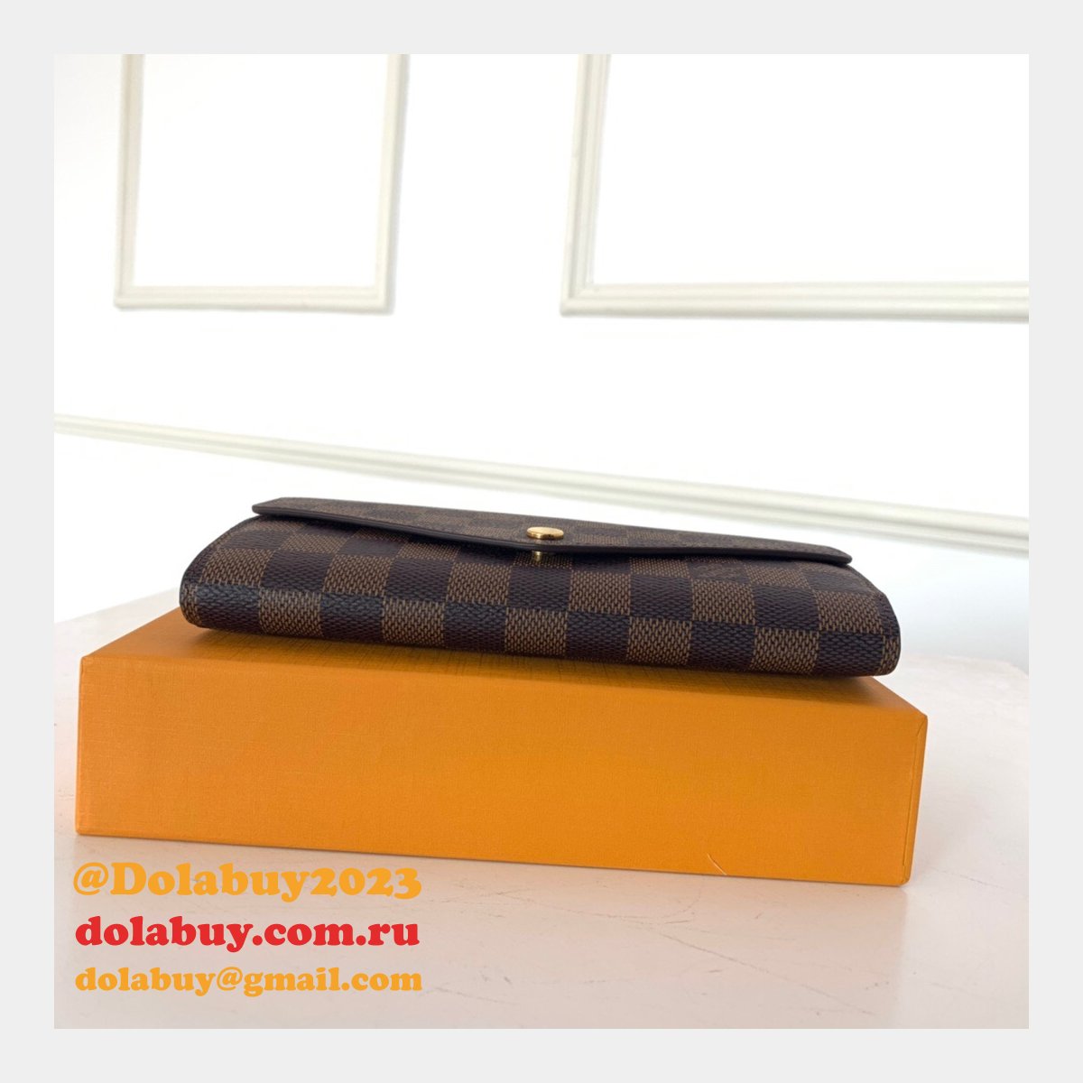 AAA+ LV N60114/N63209 Sarah Wallet Damier Ebene