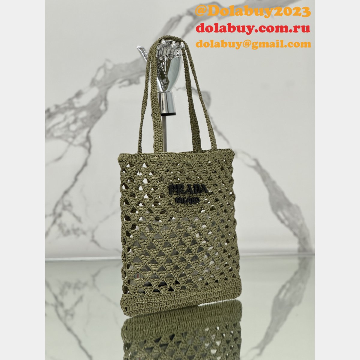 Wholesale Prada straw shopping bag 1BG493