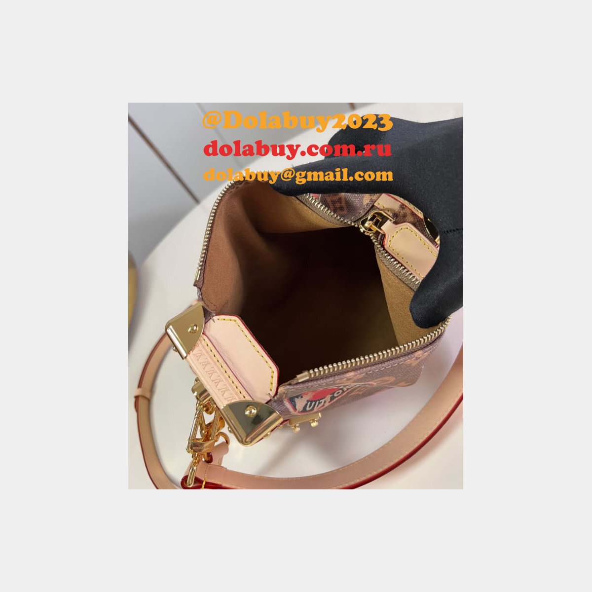 Side Trunk MM Knockoff Monogram Canvas M47085 Louis Vuitton Bag