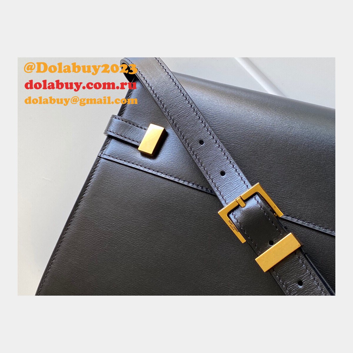 Replica YSL Saint Laurent Small Manhattan Top Handle Bag 29CM Black