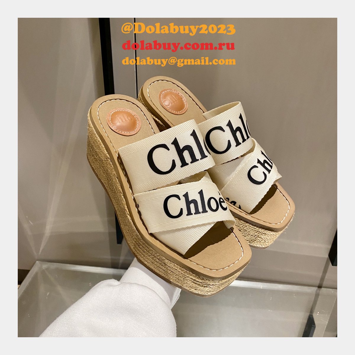 Chloé Replica Shoes Roman Slippers Designer Footwear