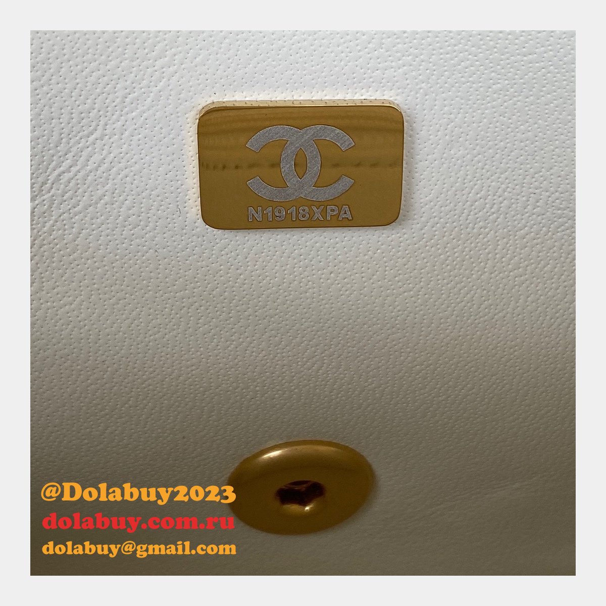 Wholesale Flap Fake AS3456 Bag Lambskin Gold-Tone Metal