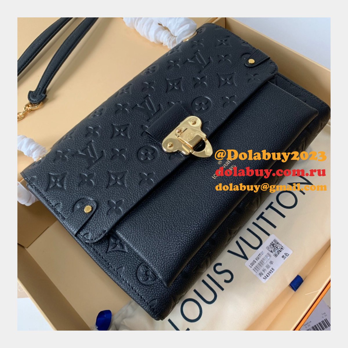 Replica High AAA+ Louis Vuitton M44150 Vavin Black Bags
