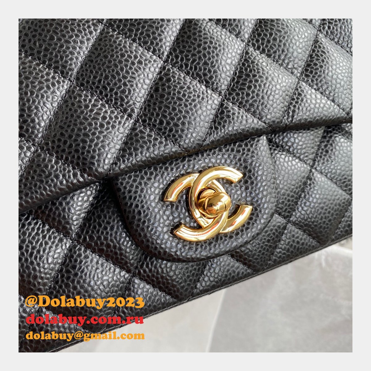 High Quality CC CF 20CM Flap classic flap Black bag