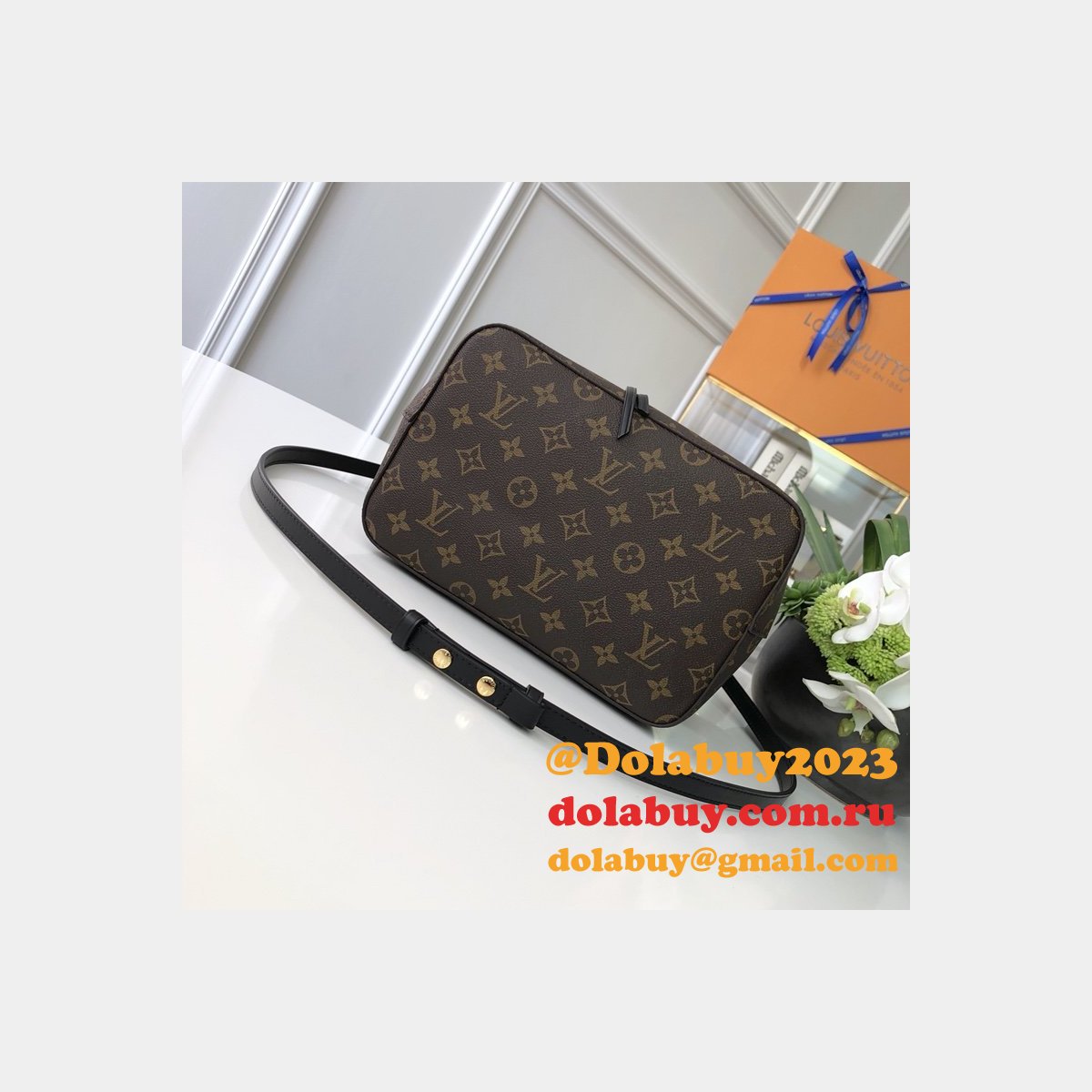 Louis Vuitton Top Quality Monogram Canvas Leather Handbag Neonoe M44020