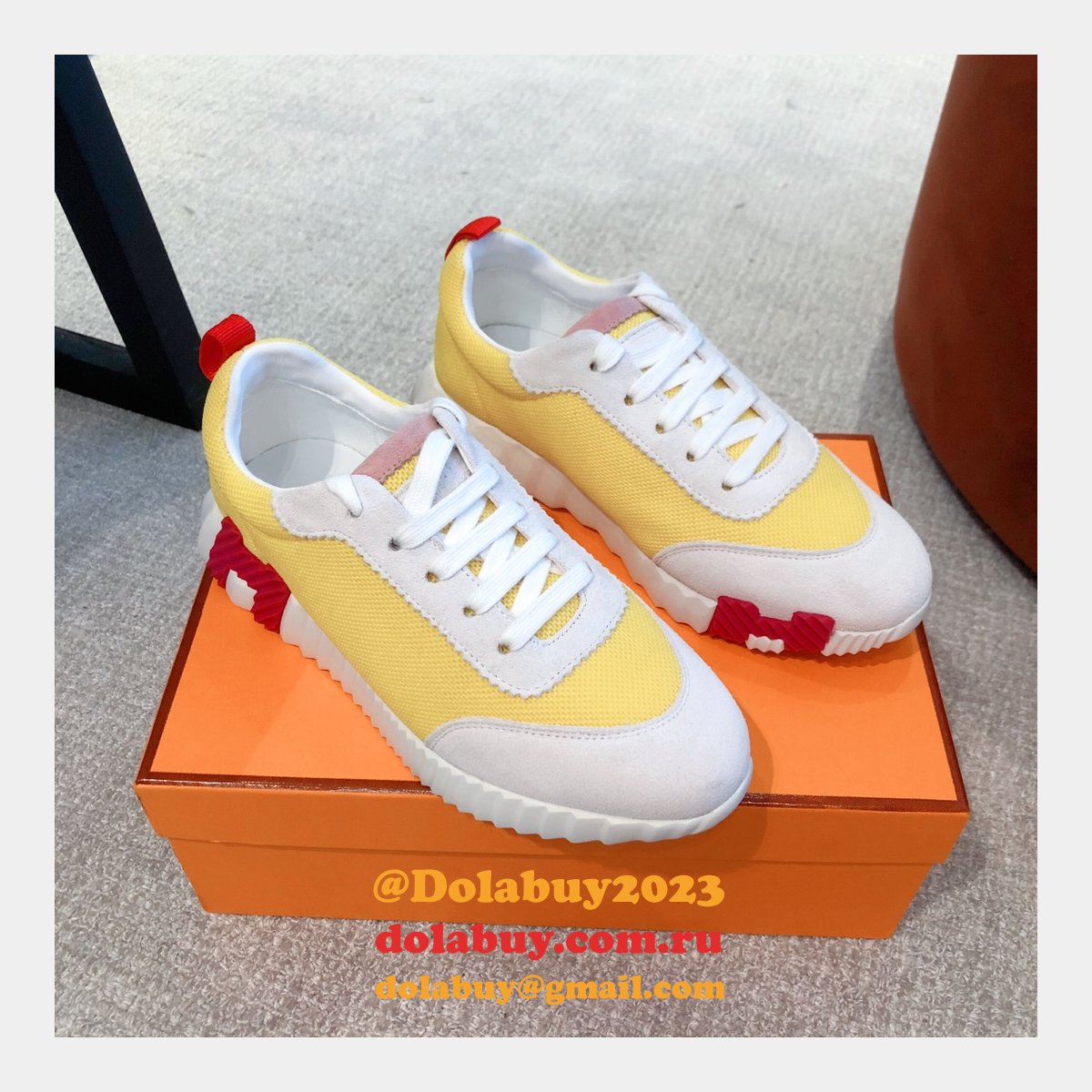 Top Quality Hermes Replica Real Luxury Sneaker Design Shoes