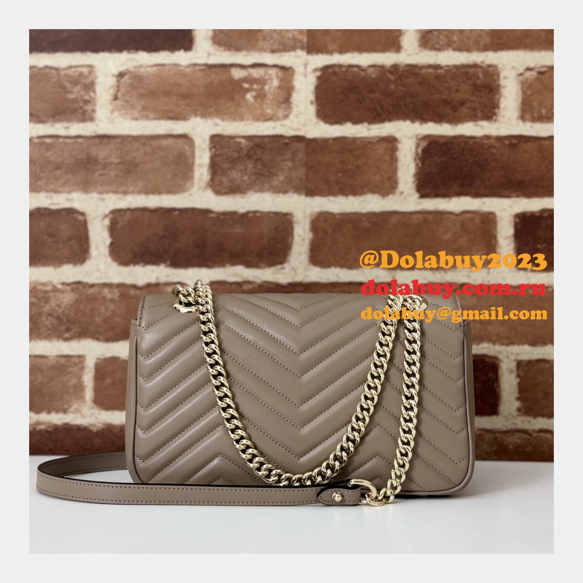 G*u*i designer gg marmont 443497 small shoulder fake bag