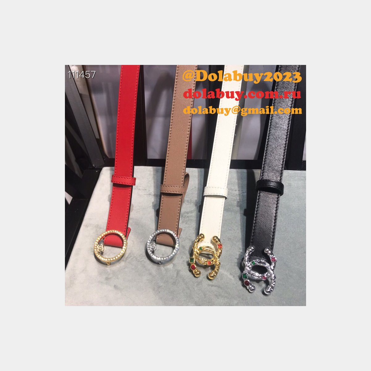 UK Replica CC Double C Belt Width 2.5cm 1119