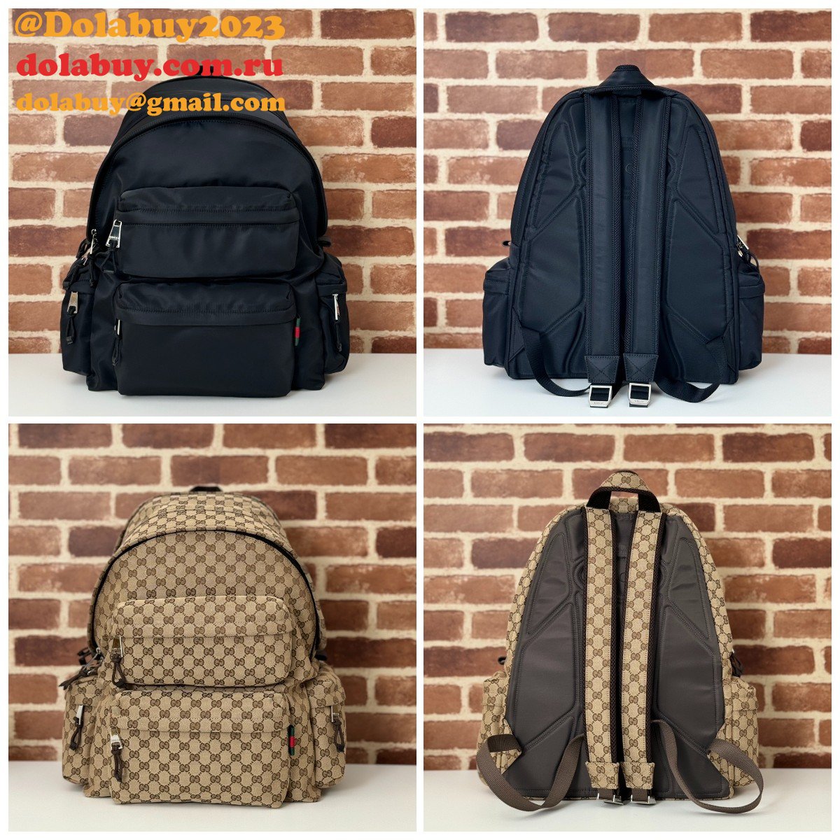 Top Mens Backpack Wholesale Gucci Logo 800182 Inspired Bag