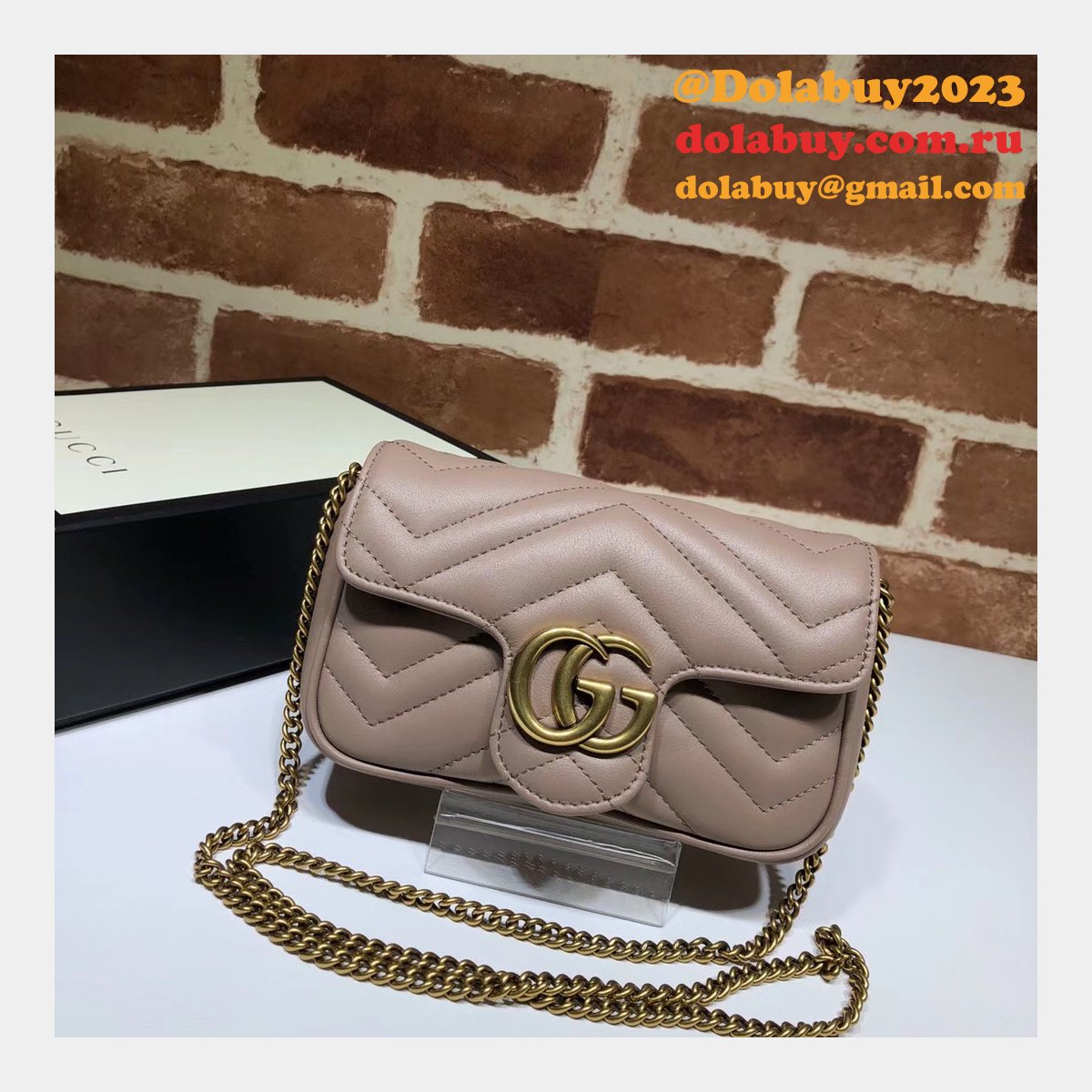 G*u*i marmont fashion mini chevron bag 476433