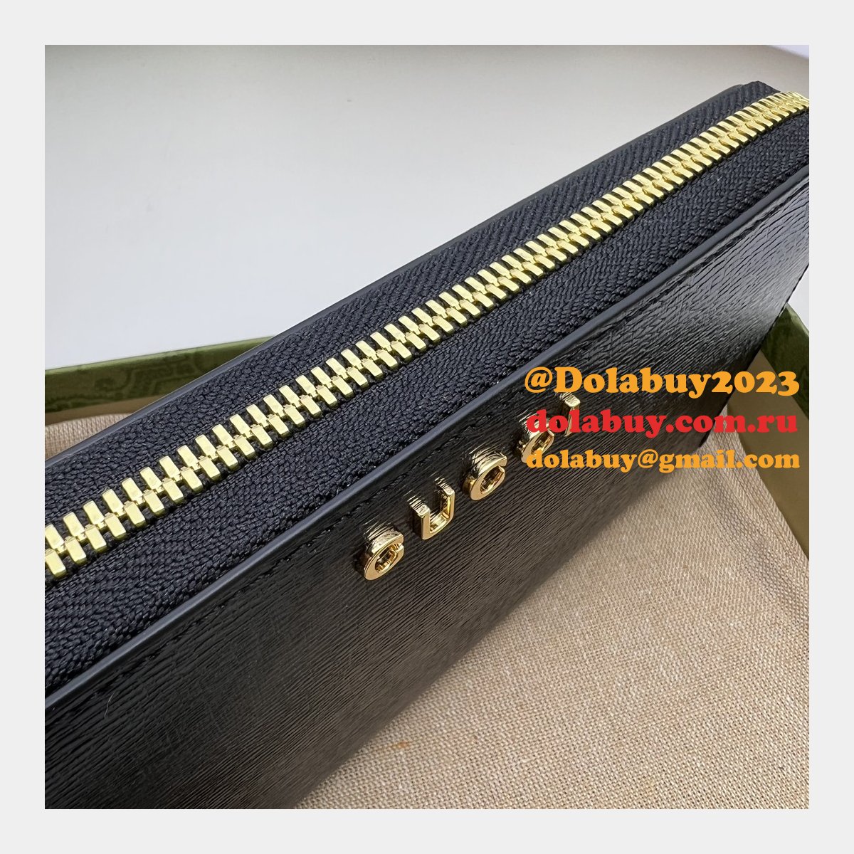 zip around wallet 1:1 mirror G*u*i script 772642 perfect bag
