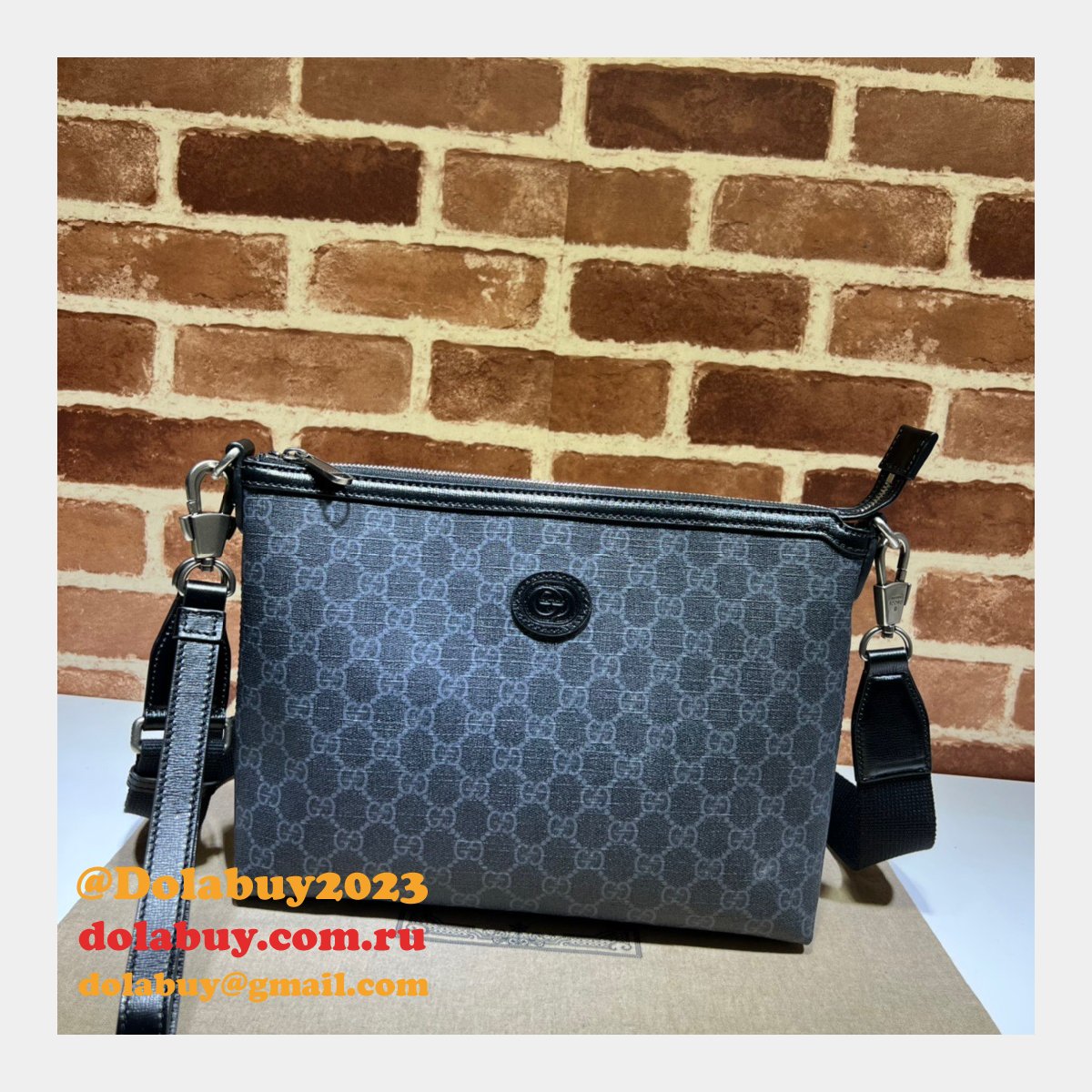 G*u*i 7 star 726833 messenger interlocking g replicas bag