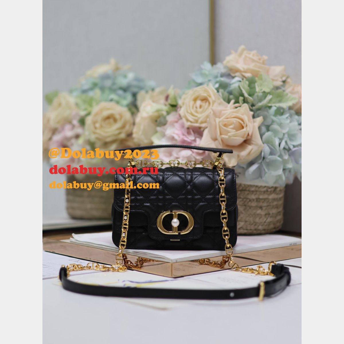 7 Star Mini Dior Jolie Top Handle Bag Wholesale 9272
