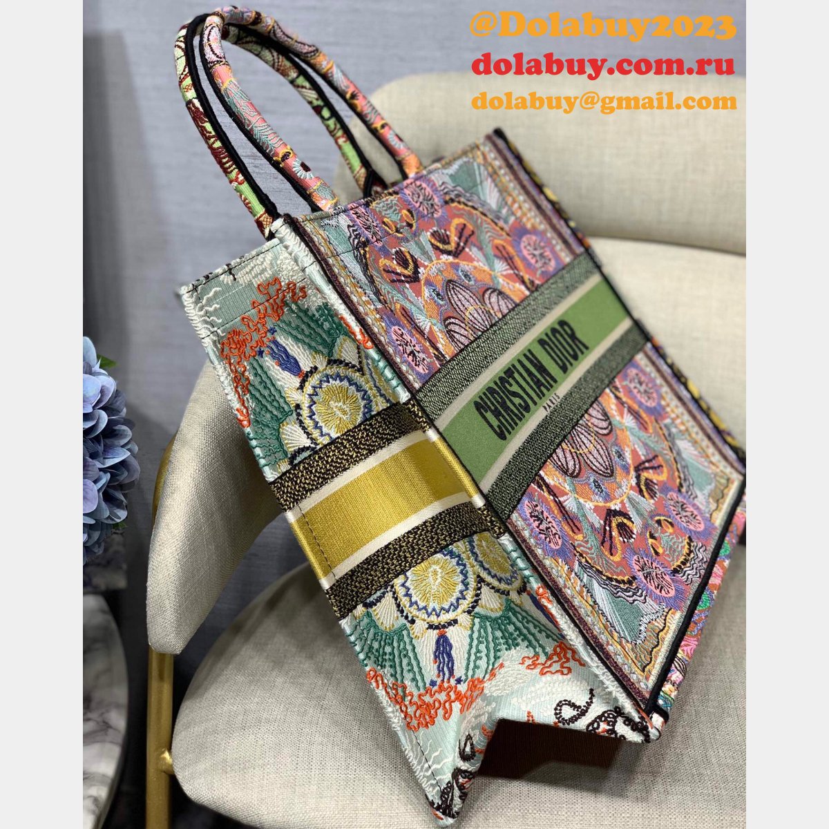 Christian Dior Replica CD Book Tote bag Large